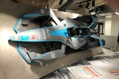 Formula e car display at Head Offices in London