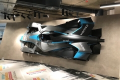 Formula e car display at Head Offices in London